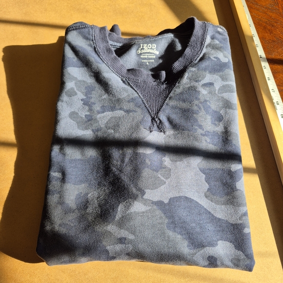 Izod Saltwater, Blue Camouflage Sweatshirt 2558/252 - Picture 7 of 9